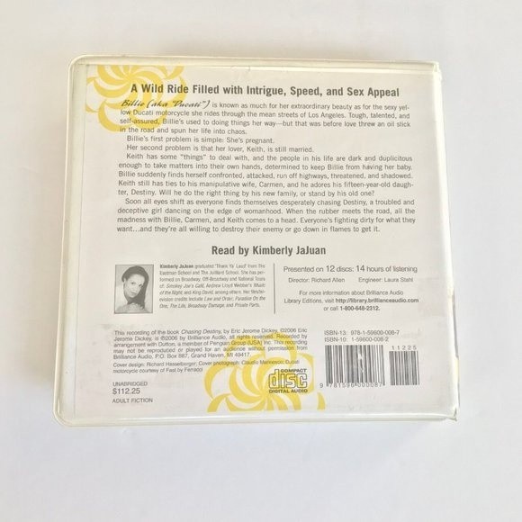 Chasing Destiny by Eric Jerome Dickey Audio CD Narration by Kimberly JuJuan - Picture 4 of 6